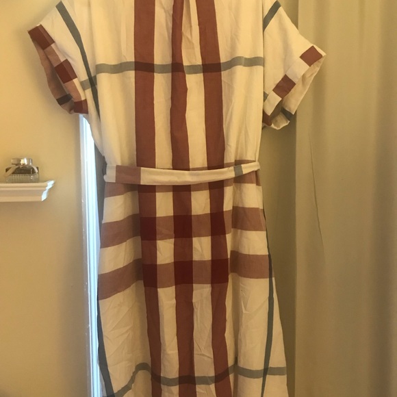 Brand New JessaKae Plaid Button Up Dress - Picture 3 of 3